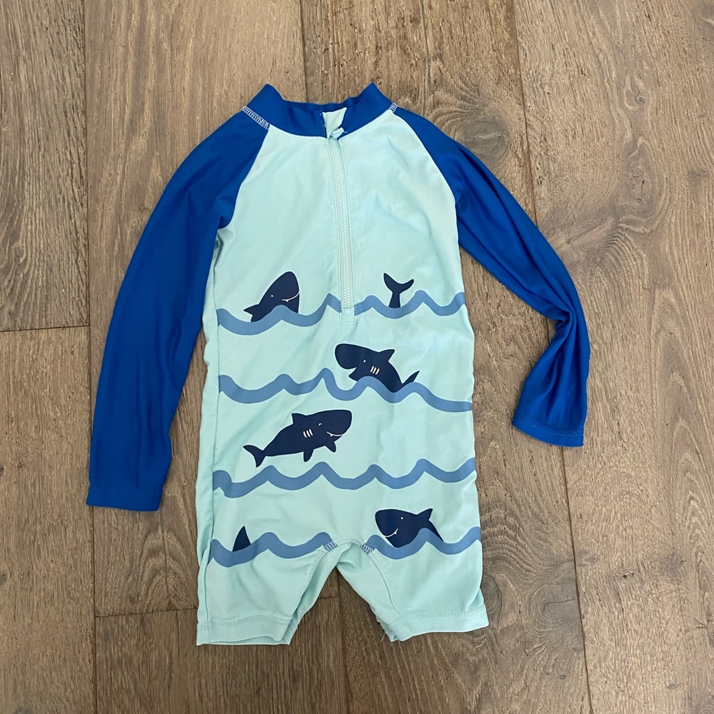 One piece shark swimsuit